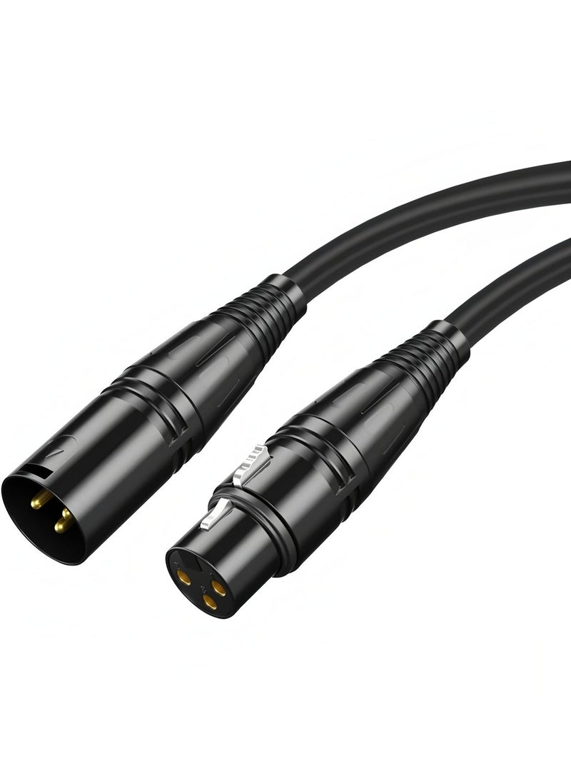 Apluynm XLR Microphone Cable Male To Female 3 Pin Cannon Balanced Extension Cable for Recording Applications, Mixers, Speaker Systems, DMX Lights,Mixer,Amplifiers (5 Meters) - Image 1